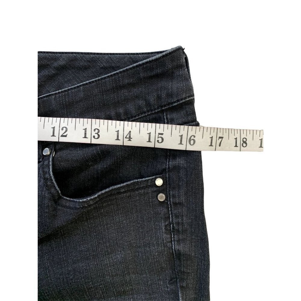 White House Black Market Women's Black Distressed Jeans - Picture 6 of 7